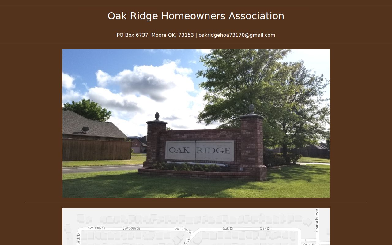 Moore neighbors Oak Ridge neighborhood association page